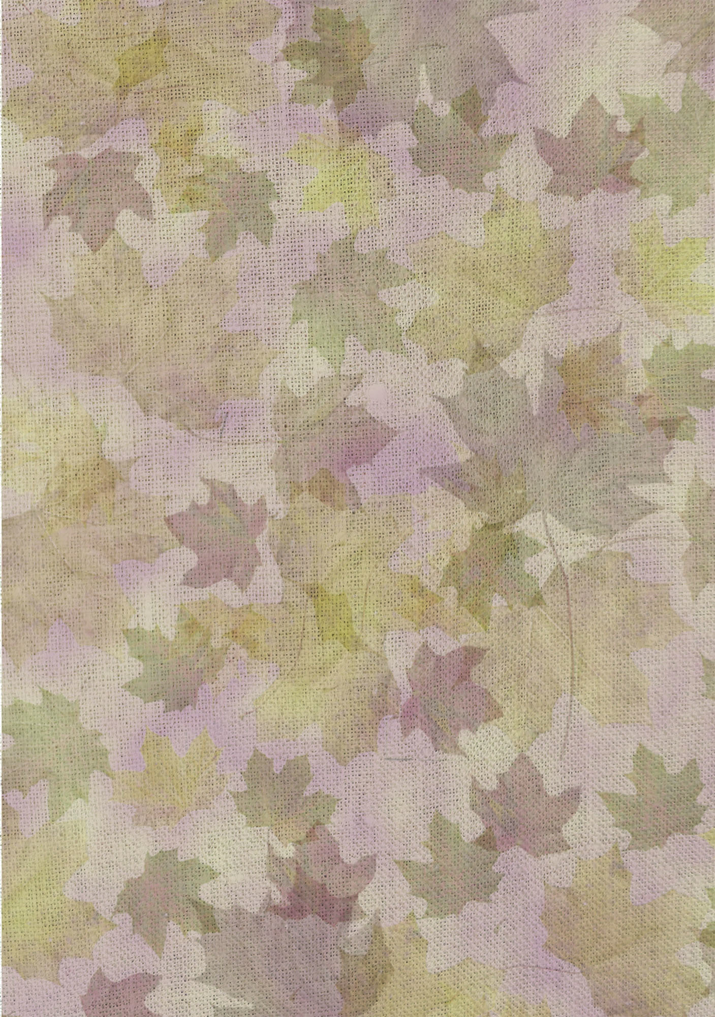 Autumn Leaves Patterned Cross Stitch Fabric